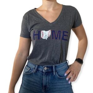 Ohio Home baseball v neck shirt